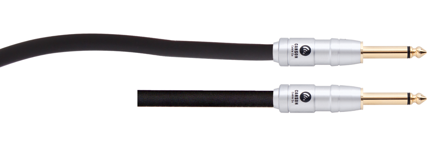 Carson | ROK20SS | 20 ft Noiseless Instrument Cable | Black Carson | ROK20SS | 20 ft Noiseless Instrument Cable | Black